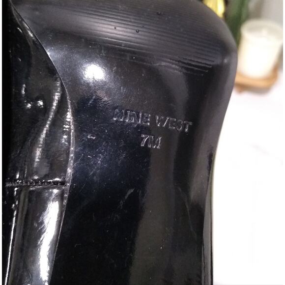 🌟2/$15🌟[H149] Nine West Black Pointy Heels, Size 7 - Picture 6 of 7